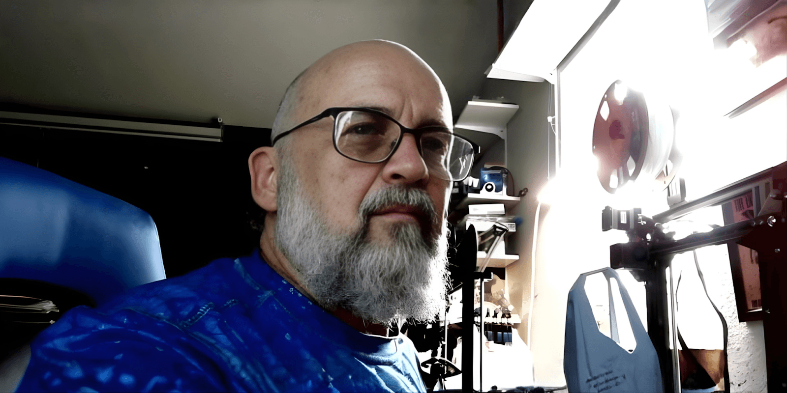 "Steven Russell Hyde, creator of 'Tales of the Interverse Faire,' blending sci-fi, storytelling, and emerging technologies to explore interconnectedness."