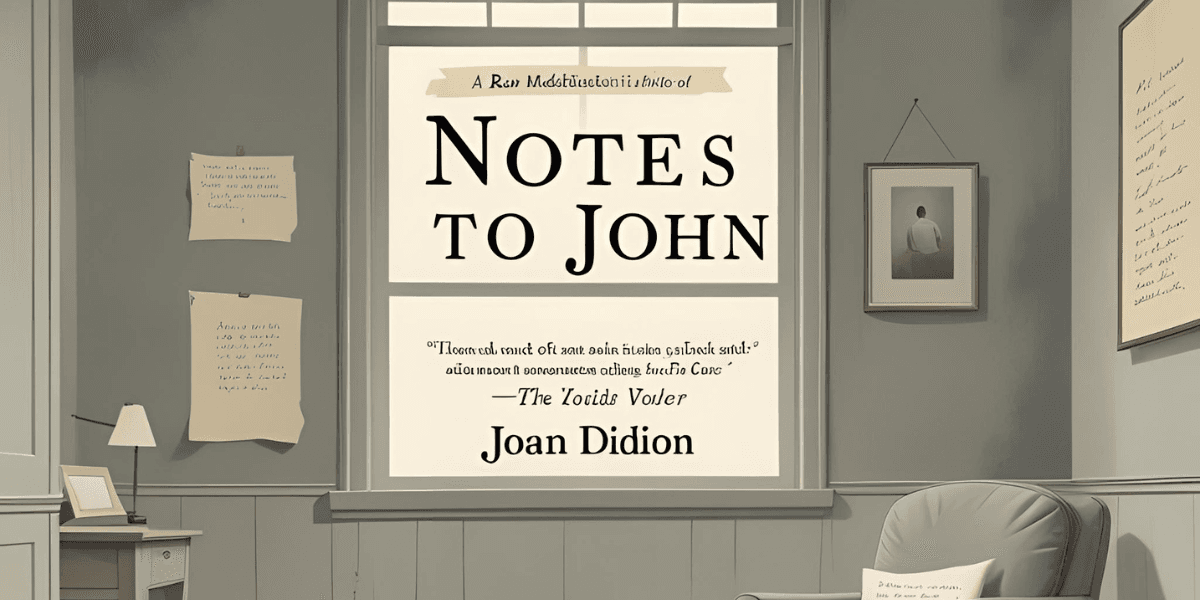 Joan Didion’s ‘Notes to John’ Provides Candid Reflection on Personal Struggles