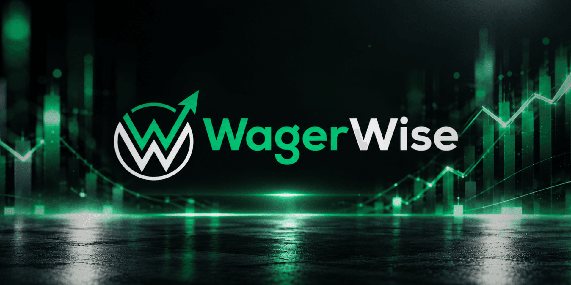 Logo of WagerWise with a green color scheme and graphical elements suggesting growth.