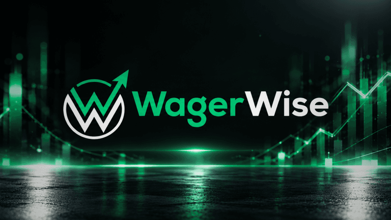 Logo of WagerWise with a green color scheme and graphical elements suggesting growth.