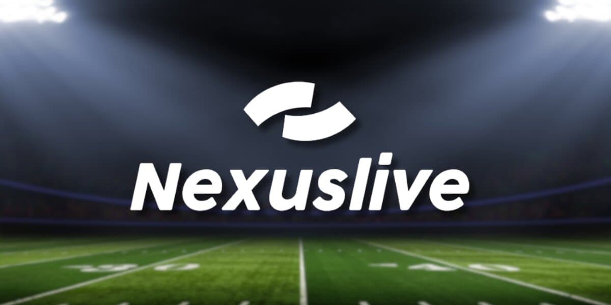 Logo of Nexuslive, a platform for live sports streaming, featuring dynamic graphics and vibrant colors.