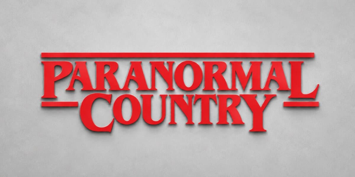 Paranormal Country logo promoting centralized paranormal research, evidence sharing, and community collaboration platform.